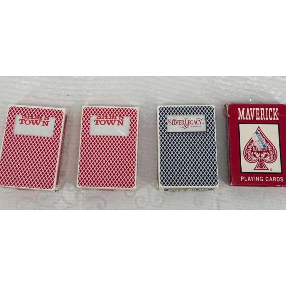 Vintage Bee Playing Cards 3 Set Lot Plus 1 Maverick (Includes 2 set‎ Sams Town 1